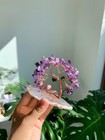 Sumgiftforall Handmade Amethyst Crystal Money Tree On Agate Slice Tree Of Life