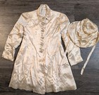 Vintage 1940s 1950s Children Coat With Bonnet 