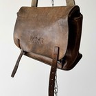 1946 Vintage 40s Swiss Army Mp43 Leather Gunsmith Shoulder Bag Ww2 Era Military