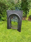 Antique Cast Iron Fireplace Surround Victorian Fire Insert Original Arched