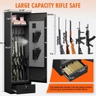 4-5 Gun Rifle Safe For Home Rifle And Pistols  Biometric Gun Safe With Drawer