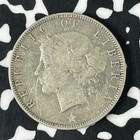 1906 Liberia 25 Cents Lot f0610 Silver 
