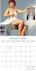 2026 Square Wall Calendar - Retro Pin Ups 12 X 12 Inch Monthly View  16-month