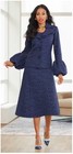 Sz 14 Ashro Navy Blue Formal Wedding Church Party Jahanna Textured Jacket Dress