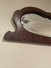 Antique Salvage Furniture Beveled Vanity Mirror From Dresser Mahogany 21   x 8 5   