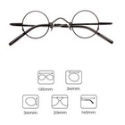 Vintage Small Round Eyeglass Frames Retro Lightweight Matte Glasses Daily Wear
