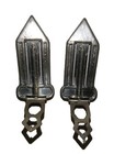 Vintage Deco Baguette Silvertone Rhinestone Shoe Hats Hair Clips Multiple Use