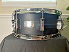 Pork Pie 14x6 Matte Black Metal Little Squealer Snare Drum