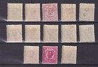 Montenegro 1898  Mi  34-40  Different Perf   Shades  Prince Nikola I  Mh