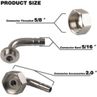 Beer Hex Nut With 90   Tail Piece Elbow Faucet Connector Accessories    