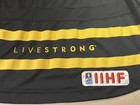 Nike Vtg Team Canada Hockey Live Strong Jersey Iihf Xl Black Yellow Olympic