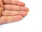 925 Sterling Silver Earring Hooks Earring Wire Findings  27mm  G30397