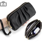 Hot Sale Top Leather Wallet Phone Card Holder Zip Purse Long Clutch Women Lady