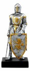 Ebros Medieval Swordsman Knight Of Heraldry Figurine 8 75 tall Suit Of Armor