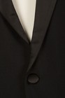 Black Dinner Suit Tuxedo 4 Piece Formal Evening Jacket Trouser Shirt Bow Mens