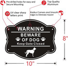Beware Of Dog Sign For Fence 10x8 Inch Rust Free  040 Aluminum Metal Yard Sign 