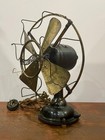Rare 8  Antique Westinghouse All Brass Stationary Fan In Original Condition