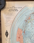 Rare - 1977 American Radio Relay League Amateur Radio Map Of The World
