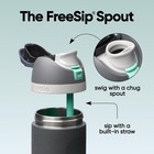 Owala Freesip Insulated Stainless Steel Water Bottle 24 Ounces  Foggy Tide
