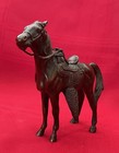 1950 s Solid Copper bronze Horse Statue Hand-carved Finely Detailed Figurine