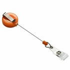 20pcs Round Retractable Badge Holder Id Reels Belts Clip On Name Card Key Holder