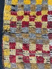 3 7x5 6 Ft Antique Turkish Tulu Rug With Checkered Design