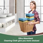 Microfiber Re-cleanable Cloth Pads  5 Pack Of 10  3 Colors