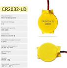 10 Pack Cmos Battery Cr2032 3v Lithium Battery With 2 Pin 2 Wire Cable And Molex