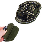 2pcs Saint Michael Patch  Embroidered Hook   Loop Morale Military St Michael