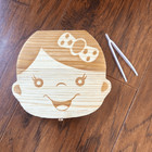 Baby Tooth Box Wooden Kids Keepsake Container Tweezers Memory  girl  Teeth