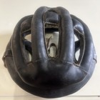 Vintage Kucharik Black Leather Bicycle Bike Cycling Helmet 