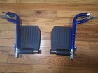 Blue Swing-away Footrest For Transport Chairs  Pair