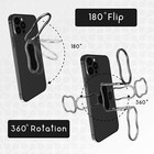Phone Ring Holder Finger Kickstand - Foldable 360   Rotation Back Grip Magnetic