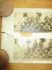 Vtg Rare Ww1 Era Large Group Panoramic Soldiers Military Uniform Real Photo B w