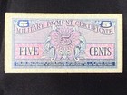 1964 U s  5 Cents Military Payment Certificate Series 611  P m50  Spc1559