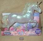 Breyer Paddock Pals Crystal Unicorn Collectible Horse Figure  W  Sticker Sheet