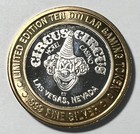 Ltd Edition Ten Dollar Gaming Token Circus Circus Las Vegas   999 Fine Silver