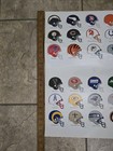 Nfl Football Helmet Stickers Vintage  Complete All 29 Teams New 1990 s Poster