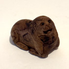Netsuke Style Hand Carved Boxwood Ojime Bead Sea Lion Figurine Wooden Carving