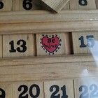 New Perpetual Wall Calendar Painted Wood Wooden Primitive Cottagecore Rustic