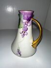 Antique Victorian Purple Flower Hatpin Holder