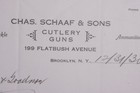 1930 Lamson Goodnow Chas Schaaf Sons Brooklyn Ny Signed Ephemera L928b