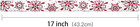 Christmas Wrapping Paper Roll - Mini Roll - Red Foil Snowflake Pattern Great For