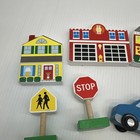 Melissa   Doug Wooden Play Set  Cars  Farm  Buildings  People  Lot Of 20  110 