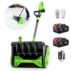21v 16  Electric Cordless Snow Shovel 8  Depth With 2 X 3 0-ah Battery   Charger