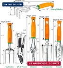 Garden Tool Set  12 Piece Aluminum Hand Tool Kit  Garden Canvas Apron With