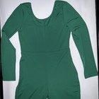 Womens Ladies Jumpsuit Bodycon Romper Unitard Bodysuit Leotard long Pants Green 