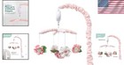 Floral Baby Crib Mobile  Pink Musical Mobile With 12 Lullabies For Nursery