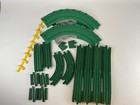 Fisher Price Geotrax Green Tracks Lot Of 16 Plus Yellow Road Guard