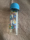 Vintage Vtg 90s Playtex Plastic Decorated Drop-in Nurser Baby Bottle W lid